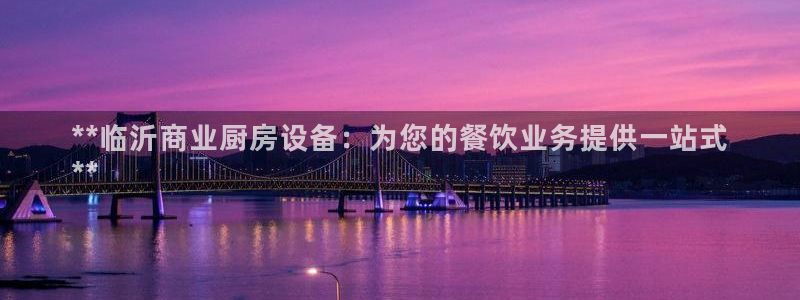 尊龙凯时出款：**临沂商业厨房设备：为您的餐饮业务提供一站式