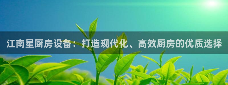 尊龙-人生就是博!：江南星厨房设备：打造现代化、高效厨房的优