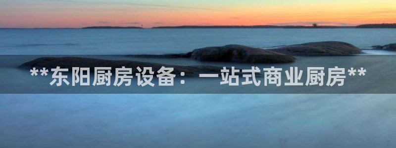 尊龙凯时产品种类：**东阳厨房设备：一站式商业厨房**