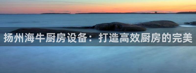 凯时k66登录：扬州海牛厨房设备：打造高效厨房的完美